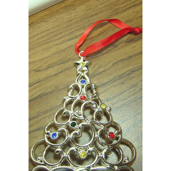 LENOX SPARKLE & SCROLL MULTI-CRYSTAL TREE ORNAMENT - Picture 3 of 4